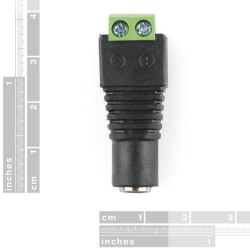 Female DC Power adapter - 2.1mm jack to screw terminal block