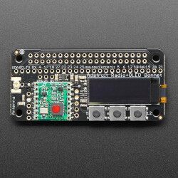 Adafruit RFM69HCW Transceiver Radio Bonnet - 433 MHz - RadioFruit