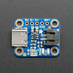 Adafruit Micro-Lipo Charger for LiPoly Batt with USB Type C Jack
