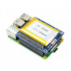 Lithium Polymer Battery HAT für Raspberry Pi mit 5V...