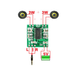 PAM8403 Class-D 3W Audio Verstärker
