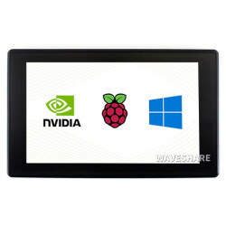 7" Touch LCD mit Gehäuse - IPS HDMI Anschluss - 1024 x 600