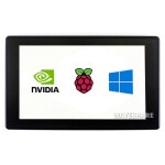 7" Touch LCD mit Gehäuse - IPS HDMI Anschluss - 1024 x 600