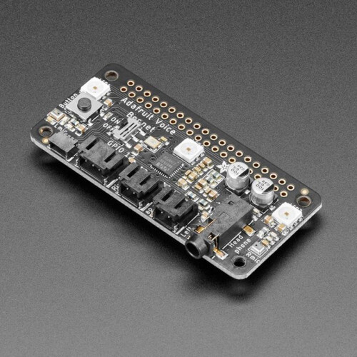 Adafruit Voice Bonnet for Raspberry Pi -Two Speakers + Two Mics