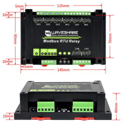 ModBus RTU - 8 Kanal Relaismodul - RS485 Bus - Mehrfachschutz - Industrie Level