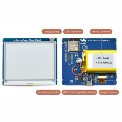 4.2inch E-Paper Cloud Module mit WiFi - 400x300