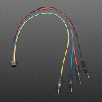 STEMMA QT / Qwiic JST SH 4-pin to Premium Male Headers Cable - 150mm Long