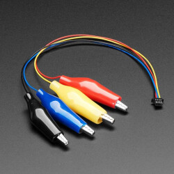 JST SH 4-pin Cable with Alligator Clips - STEMMA QT / Qwiic