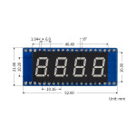 Pico 4-Digit 8 Segment Display Modul SPI