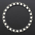 NeoPixel Ring - 24 x 5050 RGBW LEDs w/ Integrated Drivers - Warm White - ~3000K