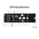 M.2 M KEY zu A KEY Adapter