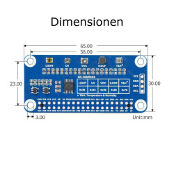 Raspberry Pi Environment HAT I2C