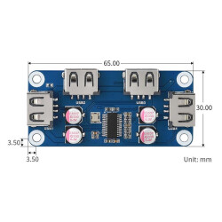 Raspberry Pi Zero Series USB HUB BOX 4x USB 2.0 Ports