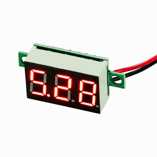 VM330 Digital Voltmeter - Red